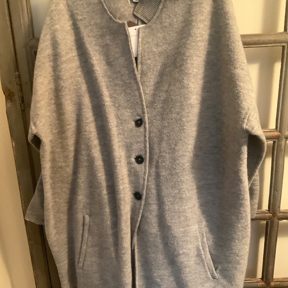 J Jill 3x NWT Grey Sweater Over Size Jacket - Picture 6 of 6